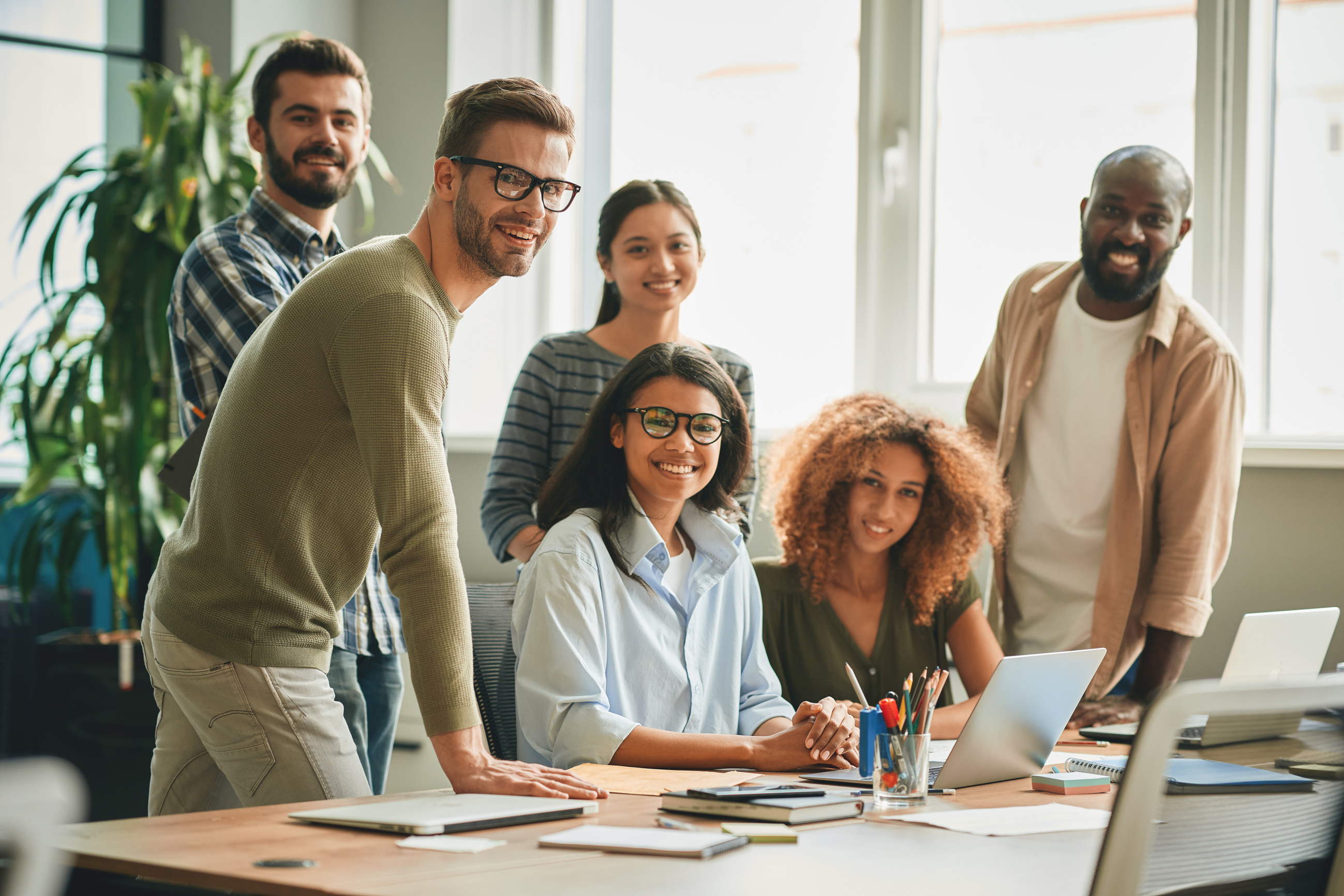 Making friends is easy with international colleagues from workplace